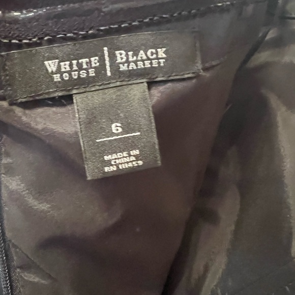 NWOT WHITE HOUSE BLACK MARKET  STRAPLESS MINI BLACK PARTY COCKTAIL DRESS SIZE 6 - Picture 5 of 5